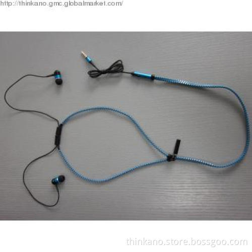 Buckle zipper earphone Tangle free earphone Knot-free earphone
